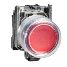 Kırmızı Çıkık Eksiksiz Buton Ø22 Yaylı Dönüş 1NK İşaretsiz XB4BP42