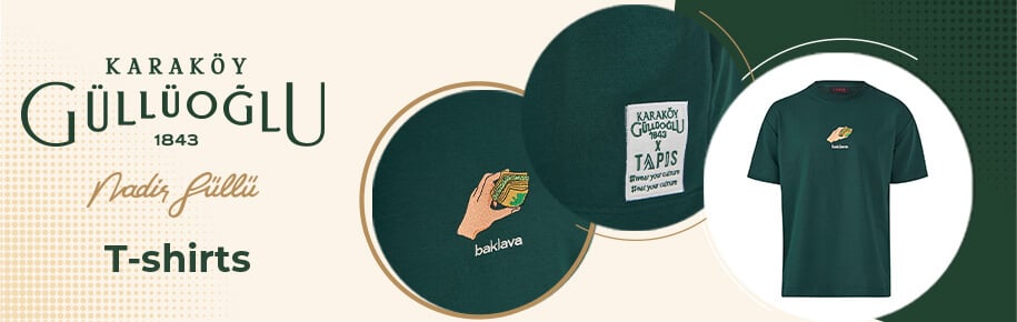 baklava desenli özel üretim sweatshirt ve t-shirtler karaköygüllüoğlunda.