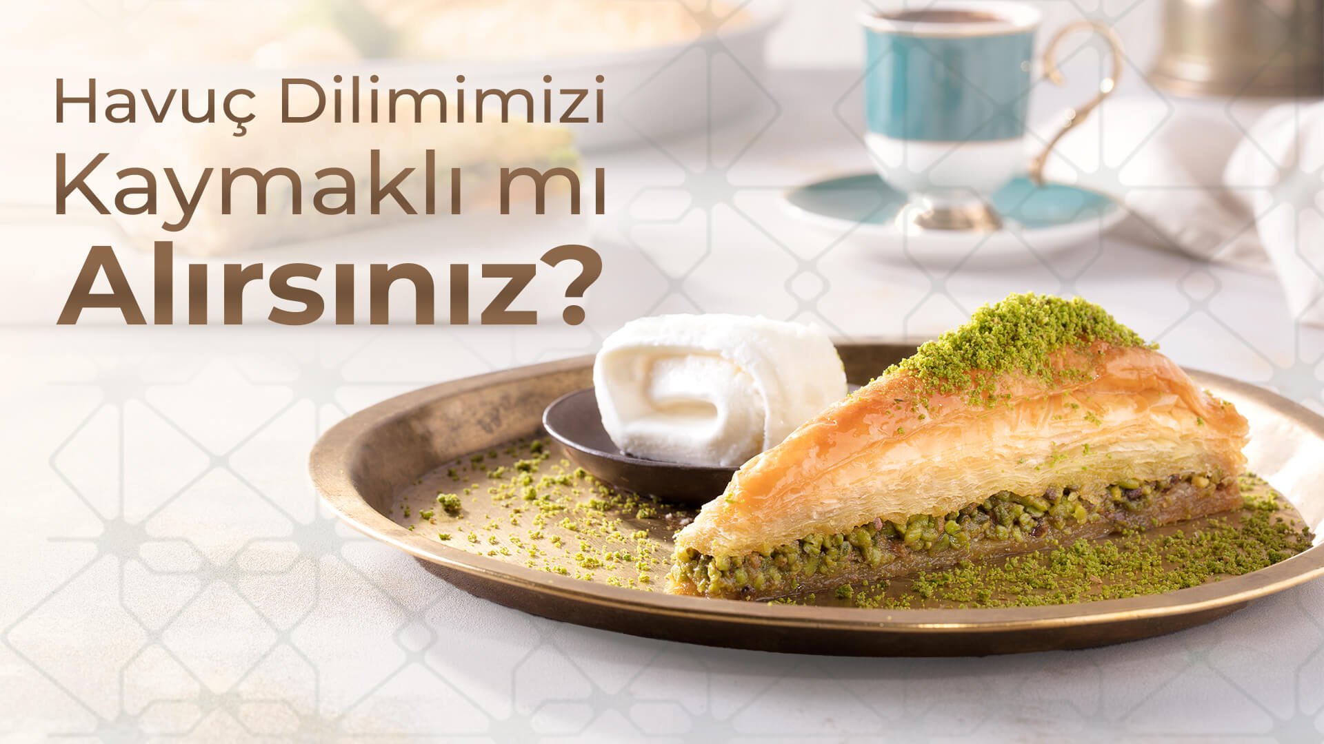 Havuş dilim baklavayı kaymaklı deneyin