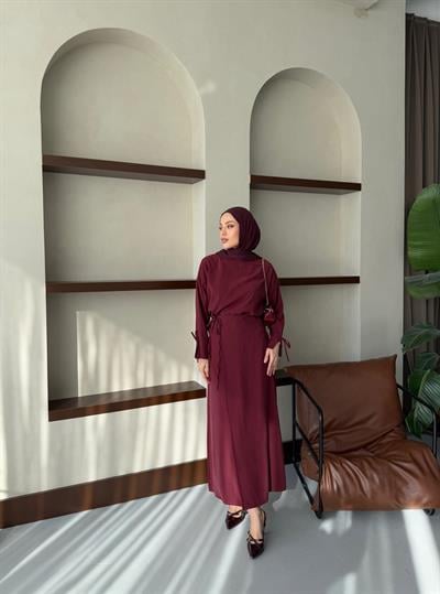 NQ8363- BAĞLAMALI ETEKLİ TAKIM - BORDO 38